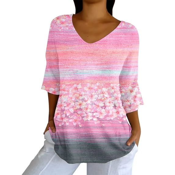 Tittly Short Sleeve Shirts for Women, Double Printing Women Mom Summer Casual Baseball Short Sleeve Tees Tops Graphic Tees, Ladies Summer Tops, Womens Tops Tshirts Shirts Orange 3XL