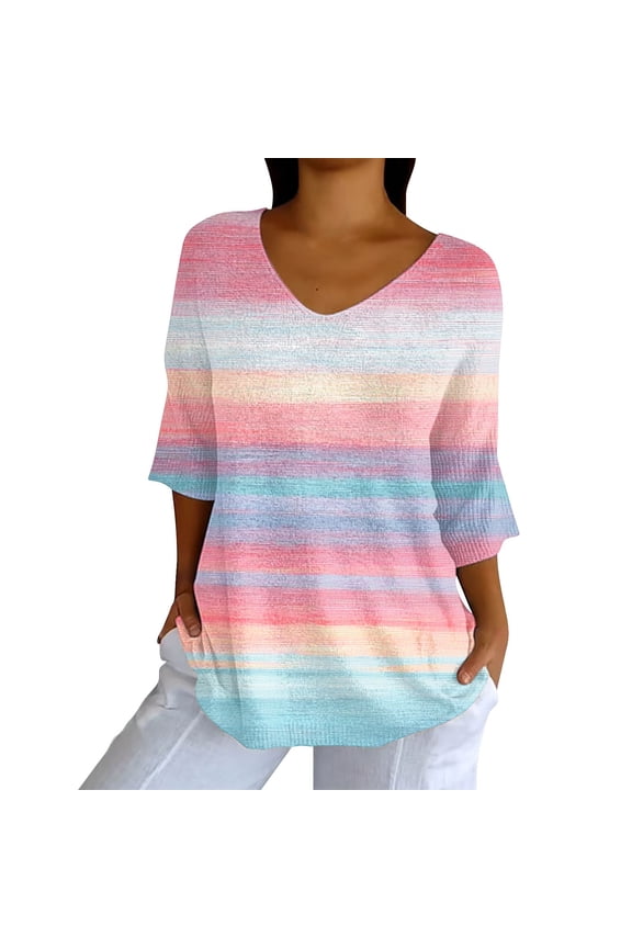 Short Sleeve Shirts for Women, Double Printing Women Mom Summer Casual Baseball Short Sleeve Tees Tops Graphic Tees, Ladies Summer Tops, Womens Tops Tshirts Shirts Blue XL