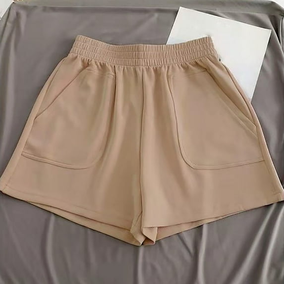 Tittly Shorts for Women Lounge Pants Women Womens Shorts Wide Leg Gym Running Shorts Casual Walking Sports Athletic Shorts Ladies Shorts Comfy Pants Women Flowy Shorts for Women Coffee M