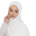 thumbnail image 1 of Tittly Silk Scarf Bandanas for Women Women Chiffon Hijab Scarf Long Hijabs Scarves Muslim Scarf Hijab Hijab Shawl Head Scarf Bandana White One Size, 1 of 3