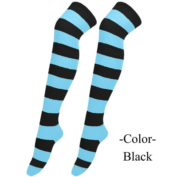 Tittly Slouch Socks Grip Socks 1 Pair Christmas High Long Stockings For Womens Over Knee Socks Thigh High Stockings Hats for Men Black One Size