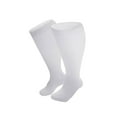 thumbnail image 1 of Tittly Slouch Socks Grip Socks Plus Size Compression Socks For Women And Men Knee High Support Wide Calf Stockings Cute Socks Hats for Men White 4XL, 1 of 7