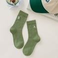 thumbnail image 1 of Tittly Slouch Socks Grip Socks Women's Letter Embroidery Socks Cute Printing Short Socks Ankle Socks For Athletic Comfortable Gifts For Women Crew Socks for Women Hats for Men G One Size, 1 of 4