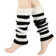 thumbnail image 1 of Tittly Slouch Socks Socks for Women Women's Winter Striped Knitted Sock Hairy Warm Leg Stacked Socks Christmas Warm Foot Cute Socks Hats for Men Black One Size, 1 of 4
