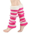 thumbnail image 1 of Tittly Slouch Socks Socks for Women Women's Winter Striped Knitted Sock Hairy Warm Leg Stacked Socks Christmas Warm Foot Cute Socks Hats for Men Hot Pink One Size, 1 of 4