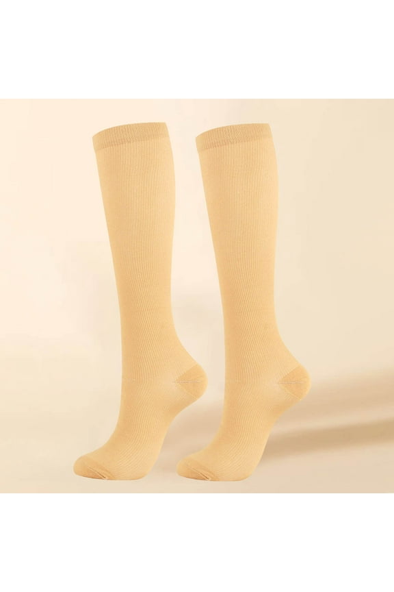Socks for Women Stockings for Women Compression Socks Women And Men Circulation Best For Running Travel Recovery & Flight Socks Slouch Socks Cute Socks Khaki XXL