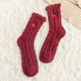 thumbnail image 1 of Tittly Socks for Women Grip Socks Women Winter Warm Ladies Floor Socks Peach Women Fruit Socks Slouch Socks Cute Socks Red One Size, 1 of 3