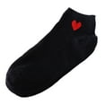 thumbnail image 1 of Tittly Socks for Women Slouch Socks Women Comfortable Sock Socks Skateboard Fashion Heart-Shaped Socks Cotton Socks Cute Socks Black One Size, 1 of 2