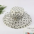 thumbnail image 1 of Tittly Sun Hats Beach Hats Church Dress Hat For Women Black Fascinators Bridal Tea Wedding Hat Wide Brim Wide Brim Hats Hats for Women Beige M, 1 of 6