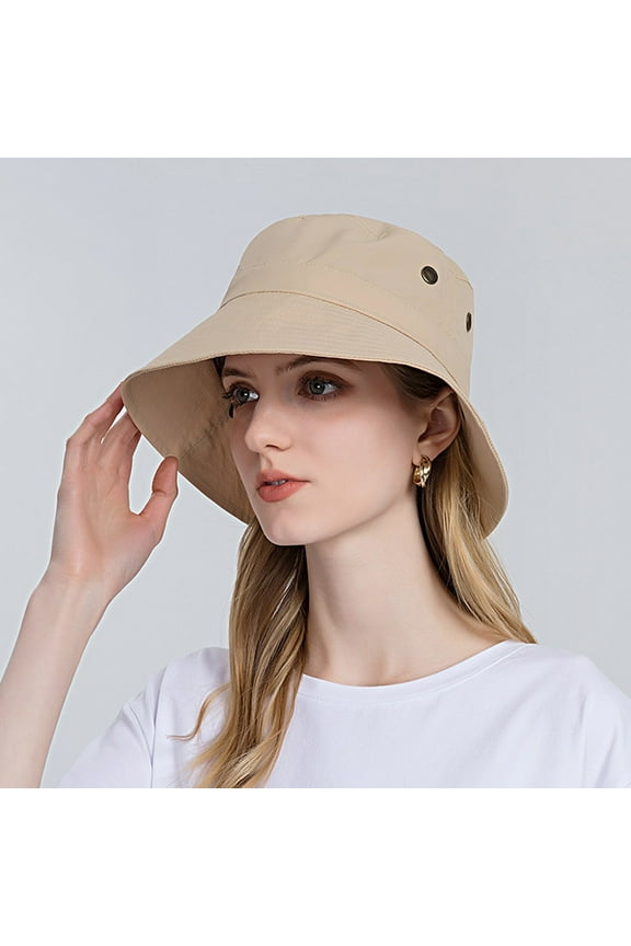 Sun Hats Beach Hats Women Sun Hat Wide Brim Beach Hat Adjustable Bucket Hat Summer Hats Wide Brim Hats Hats for Women Beige One Size