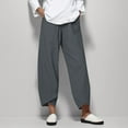 thumbnail image 1 of Tittly Sweatpants Women Lounge Pants Women Loose Women Straight Summer Pants High Casual Waist Long Solid Cotton Pants Womens Pants Barrel Pants Women Grey XL, 1 of 9