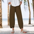 thumbnail image 1 of Tittly Sweatpants Women Lounge Pants Women Women's Pants Casual Summer Cotton Cropped Pants Pants Trousers Womens Pants Barrel Pants Women Coffee L, 1 of 4