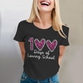thumbnail image 1 of Tittly T Shirts for Women Spring Tops for Women 100 Days Of School Shirt Women Teacher Tshirts Happy 100th Days Shirt Celebration Appreciation Graphic Tees Tshirts Shirts Black 3XL, 1 of 5