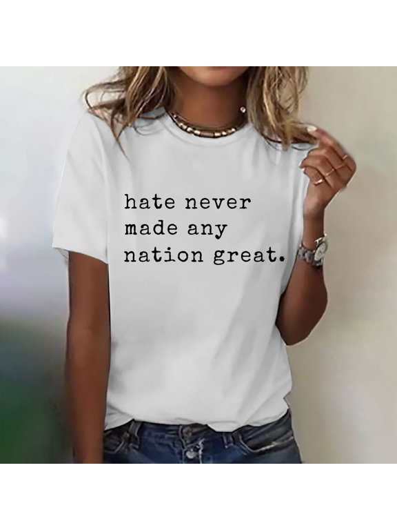 T Shirts for Women Spring Tops for Women Womens Fashion Workout T Shirts Athletic Plus Size Tops Summer Trendy Clothes 2025 Short Sleeve Spring Tee Graphic Tees Tshirts Shirts White XXL