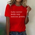 thumbnail image 1 of Tittly T Shirts for Women Spring Tops for Women Womens Fashion Workout T Shirts Athletic Plus Size Tops Summer Trendy Clothes 2025 Short Sleeve Spring Tee Graphic Tees Tshirts Shirts Red L, 1 of 7