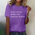 thumbnail image 1 of Tittly T Shirts for Women Spring Tops for Women Womens Fashion Workout T Shirts Athletic Plus Size Tops Summer Trendy Clothes 2025 Short Sleeve Spring Tee Graphic Tees Tshirts Shirts Purple XXL, 1 of 7