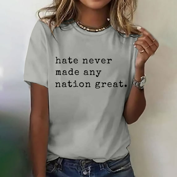 Tittly T Shirts for Women Spring Tops for Women Womens Fashion Workout T Shirts Athletic Plus Size Tops Summer Trendy Clothes 2025 Short Sleeve Spring Tee Graphic Tees Tshirts Shirts Grey S