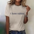 thumbnail image 1 of Tittly T Shirts for Women Spring Tops for Women Womens Fashion Workout T Shirts Athletic Plus Size Tops Summer Trendy Clothes 2025 Short Sleeve Spring Tee Graphic Tees Tshirts Shirts Khaki 3XL, 1 of 7