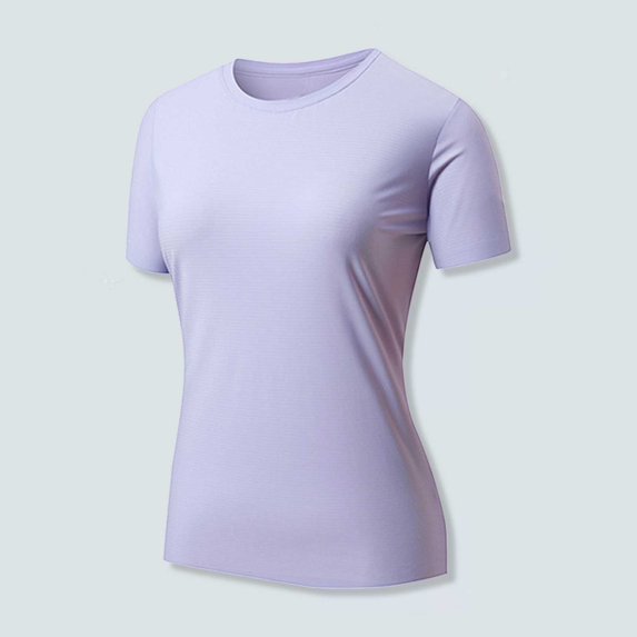 Tittly T Shirts for Women Spring Tops for Women Workout Tops For Women Short Sleeve Yoga Shirts Sports Gym Tshirts Running Top 80+ Sun Tshirts Shirts Basic Tees Purple XL