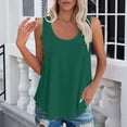 thumbnail image 1 of Tittly Tank Tops Vest for Women Women's Solid Color Fashionable Casual Round Neck Sleeveless Camisole Top Womens Tops Vest Tops for Women AG L, 1 of 8