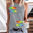 thumbnail image 1 of Tittly Vest for Women Tank Tops Tank Tops For Women Crew Neck Sleeveless Tie Dye Shirt Casual Summer Solid Color Vest Tops for Women Womens Tops Grey M, 1 of 4