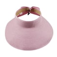 thumbnail image 1 of Tittly Visor Hats Beach Hats Bowtie Hat w/Cute Summer Visor Foldable Sun Women’s Caps Hats for Women Summer Hats Pink One Size, 1 of 1