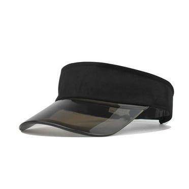 Tittly Visor Hats Hats for Women Sun Color Cap Transparent Fashion Solid Women Visor Caps Summer Hats Flat Cap Black One Size