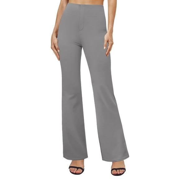 Tittly Wide Leg Pants Woman Lounge Pants Women Women's Wide Leg Dress Pants High Waisted Flowy Trousers Business Casual Pants Sweatpants Women Baggy Pants Grey M