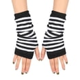 thumbnail image 1 of Tittly Winter Gloves Gloves for Men Adult's Outdoor Gloves Women Plus Velvet Thickening Wrist Fingerless Gloves with Thumb Hole Unisex Warm Gloves Gloves for Women Warm Gloves A One Size, 1 of 7