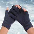 thumbnail image 1 of Tittly Winter Gloves Gloves for Women Warm Knit Acrylic Gloves Fall Winter Unisex Sub Finger Outdoor Creative Screen Gloves Batch Knit Gloves Warm Gloves Grey One Size, 1 of 3
