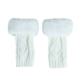 thumbnail image 1 of Tittly Winter Gloves Gloves for Women Women Solid Color Frayed Warm Typing Elastic Half-Finger Gloves Cycling Gloves Knit Gloves White One Size, 1 of 1