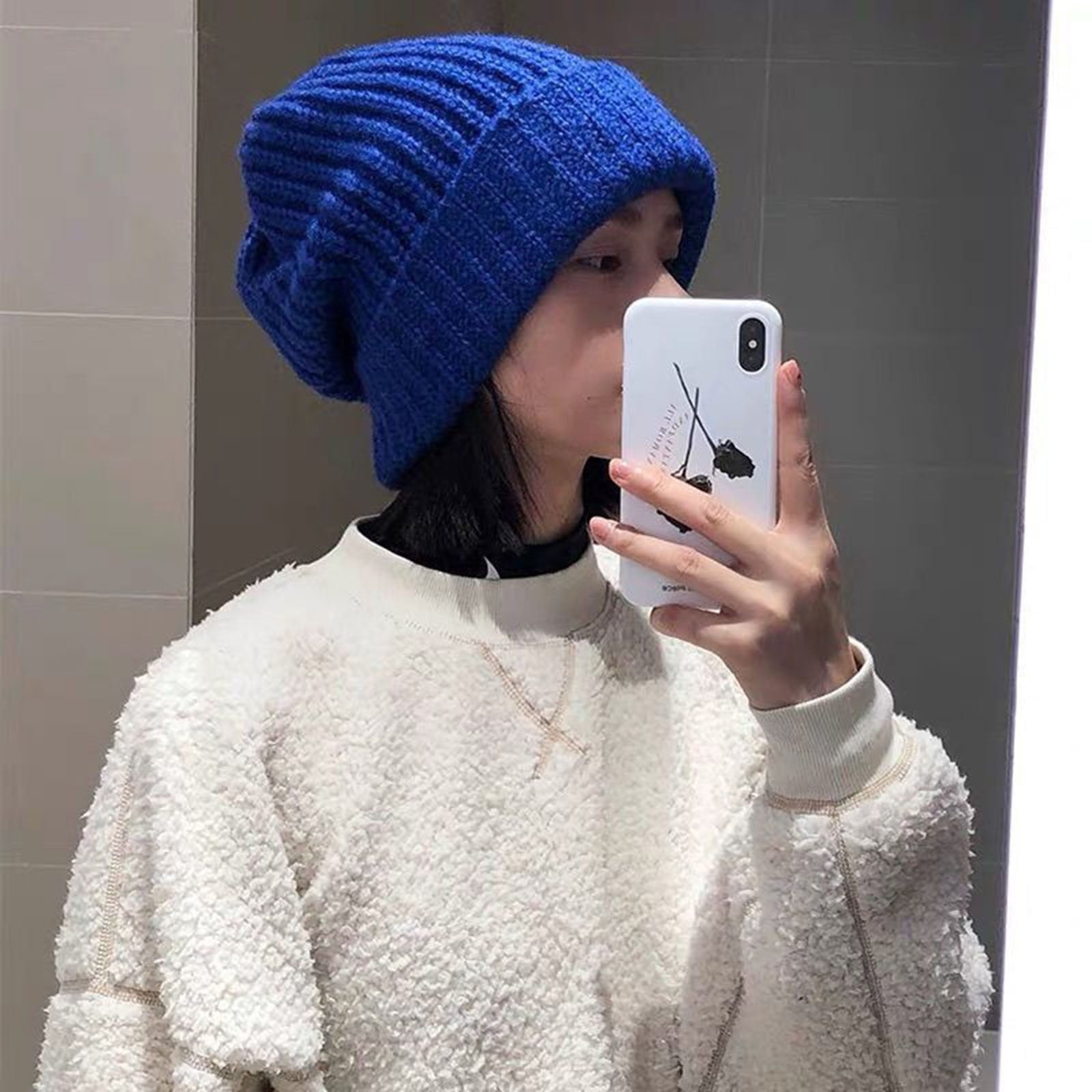 Vintage Geometric Starburst Slouchy Beanie - Unisex Knit Skull Cap For Men & Women