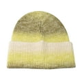 thumbnail image 1 of Tittly Winter Hats Beanie Knit Thermal Hat Unisex Brushed Lined Ski Casual Winter Hat Skull Caps Hats for Women Yellow One Size, 1 of 3