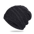 thumbnail image 1 of Tittly Winter Hats Beanie Men Women Hat Warm Chunky Cable Knit Hats Soft Thick Cute Knitted Cap For Cold Weather Pile Of Hats Skull Caps Hats for Women Black One Size, 1 of 8