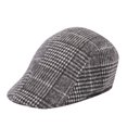 thumbnail image 1 of Tittly Winter Hats Beanie Men Women Soft Plaid Retro Hats Casul Breathable Winter Warm Comfort Beret Skull Caps Hats for Women A One Size, 1 of 3