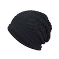 thumbnail image 1 of Tittly Winter Hats Beanie Mens Women Winter Hat Cold Weather Hood Outdoor Sports Windproof Knit Cap Skull Caps Hats for Women Black One Size, 1 of 2