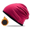thumbnail image 1 of Tittly Winter Hats Beanie Unisex Beanie Winter Cuffed Soft Warm Hat For Men/Women Ski Watch Cap Skull Caps Hats for Women Hot Pink One Size, 1 of 4