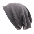 thumbnail image 1 of Tittly Winter Hats Beanie Unisex Fashion Solid Color Pullover Hat Sports Street Hip Hop Casual Loose Knitted Cotton Hat Skull Caps Hats for Women Grey One Size, 1 of 2