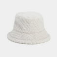 thumbnail image 1 of Tittly Winter Hats Beanie Women's Autumn And Winter Solid Color Warm Plush Fisherman Hat Lei Feng Hat Skull Caps Hats for Women Beige One Size, 1 of 3