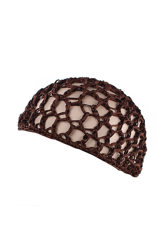 Winter Hats Beanie Women's Handmade Hairnet Wig Cap Top Net Cap Solid Color Hair Care Cap Sleeping Cap Skull Caps Hats for Women C One Size