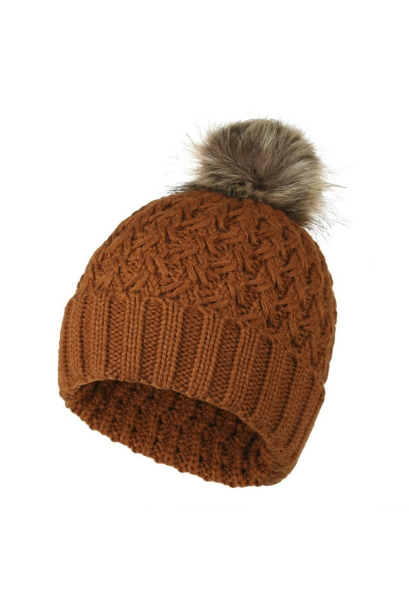 Winter Hats Beanie Woolen Neutral Warm Outdoor Pineapple 2021 Hat Keep Adult Knitted Hats Winter Baseball Caps Skull Caps Hats for Women Hot Pink One Size