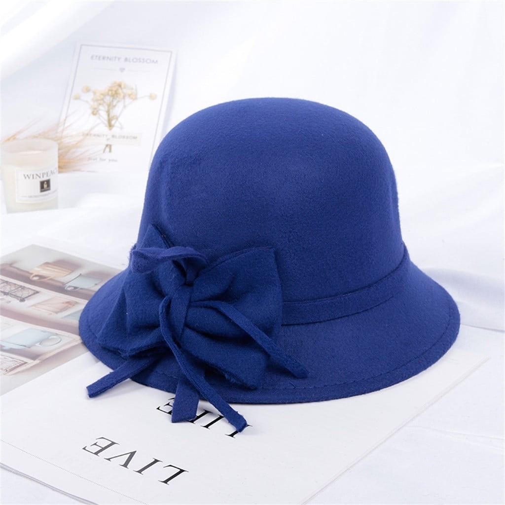 Tittly Winter Hats Bucket Hats Dome Winter British Top Hat Casual