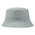 thumbnail image 1 of Tittly Winter Hats Visor Hats Cotton Green Hat Bucket Hat For Summer Travel Beach Sun Hat Sun Hats Beach Hats Grey L, 1 of 2