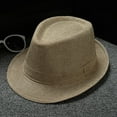 thumbnail image 1 of Tittly Winter Hats Visor Hats Men And Women Jazz Hat Soild British Sun Hat Travel Sun Hat Sun Hats Khaki One Size, 1 of 3