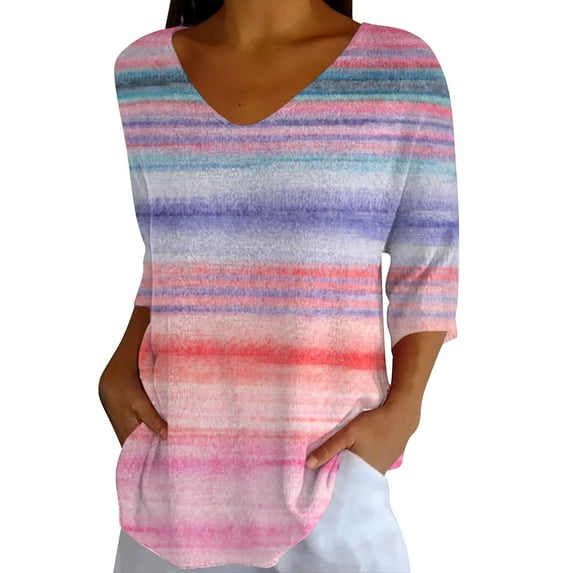 Tittly Womens Loose Fit Summer Tops, Double Printing Women Mom Summer Casual Baseball Short Sleeve Tees Tops Graphic Tees, T Shirts for Women, Womens Tops Tshirts Shirts Purple XL