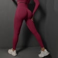 thumbnail image 1 of Tittly Yoga Pants Leggings for Women Sports Fitness Pants Women's High Dry Run Yoga Pants Tights Sensation Pants Womens Workout Bottoms Comfy Pants Women Wine S, 1 of 4