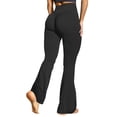 thumbnail image 1 of Tittly Yoga Pants Sweatpants Women Women's Yoga Sweatpants High Waisted Athletic Flare Leggings Pants Ladies Stretchy Solid Color Bell Bottoms Workout Leggings for Women Tights for Women Black XXL, 1 of 9