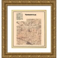 thumbnail image 1 of Titus 12x13 Gold Ornate Wood Framed with Double Matting Museum Art Print Titled - Warrensville Ohio Landowner - Titus 1876, 1 of 4
