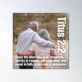 thumbnail image 1 of Titus 2:2 Poster Wall Art, Modern Wall Decor For Living Room Bedroom, 30x30 UNFRAMED, 1 of 1