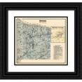thumbnail image 1 of Titus 28x26 Black Ornate Wood Framed with Double Matting Museum Art Print Titled - Dover Ohio Landowner - Titus 1876, 1 of 4